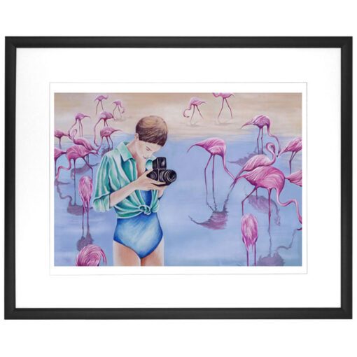 Flamingos - Katarína Branišová, A3 / print
