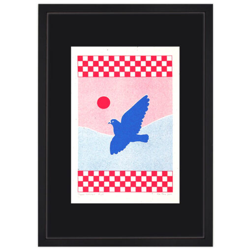 Pigeon tapestry - Eva Pola, A4 / risografika