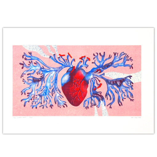The lichen heart - Eva Pola / risografika