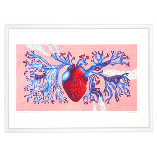 The lichen heart - Eva Pola / risografika