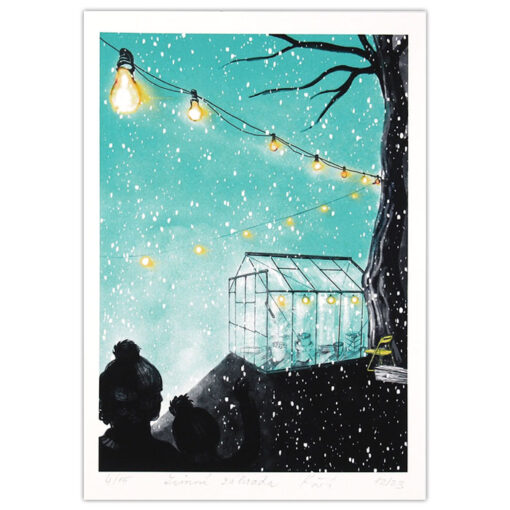 Zimná záhrada - Petra Kováčová, A4 / fine art print