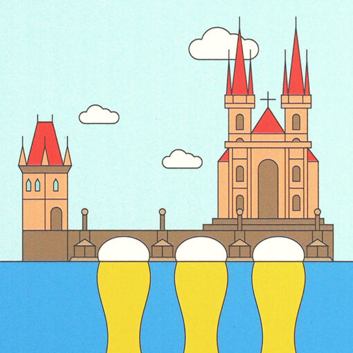 Prague pivo – Mykola Kovalenko, A4 / print