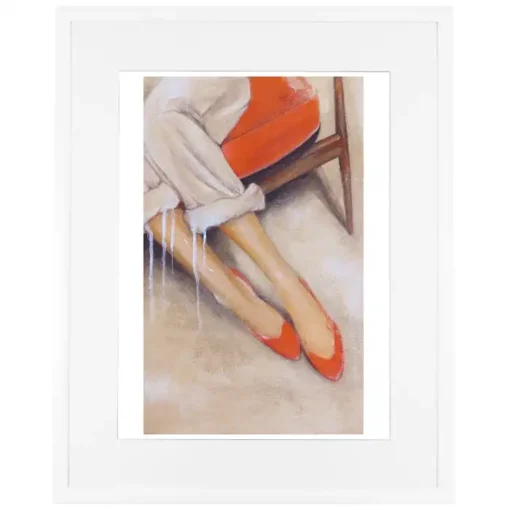 Red shoes - Katarína Branišová, A3 / print