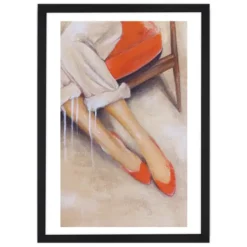 Red shoes - Katarína Branišová, A4 / print