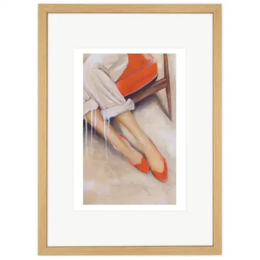 Red shoes - Katarína Branišová, A4 / print