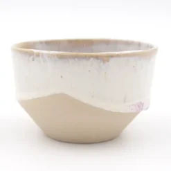 Cappuccino šálka, béžová, biela - Javorskí Ateliér / pohár