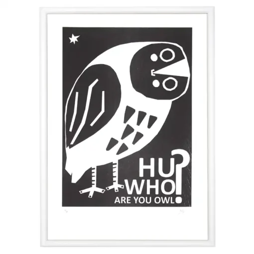 Hu who are you owl? - Hedviga Gutierrez / risografika