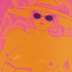 Hot girl cooling down - Alexandra Just / print