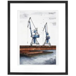 Lena Kollar – Zimný prístav, 30x40 / giclée print