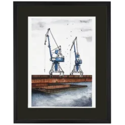 Lena Kollar – Zimný prístav, 30x40 / giclée print