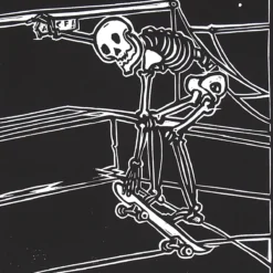 Smrť žije: Skatepark - Marek Cina / linoryt grafika