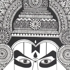 Katakhali mandala: Sacred symetry - Madhu Sain, A4 / print