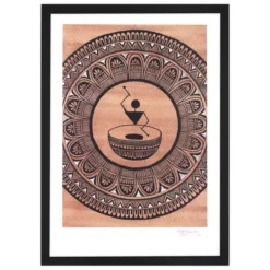 Warli mandala fusion #1 - Madhu Sain, A4 / print