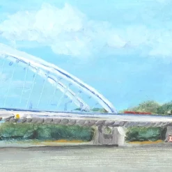Nedeľná paletka: Most Apollo, 24x18 - Marek Cina / olejomaľba na plátne