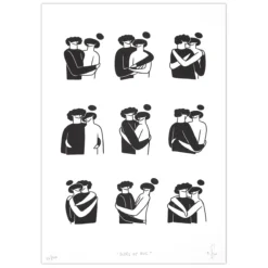 Types of hug - Žužu Gálová / risografika