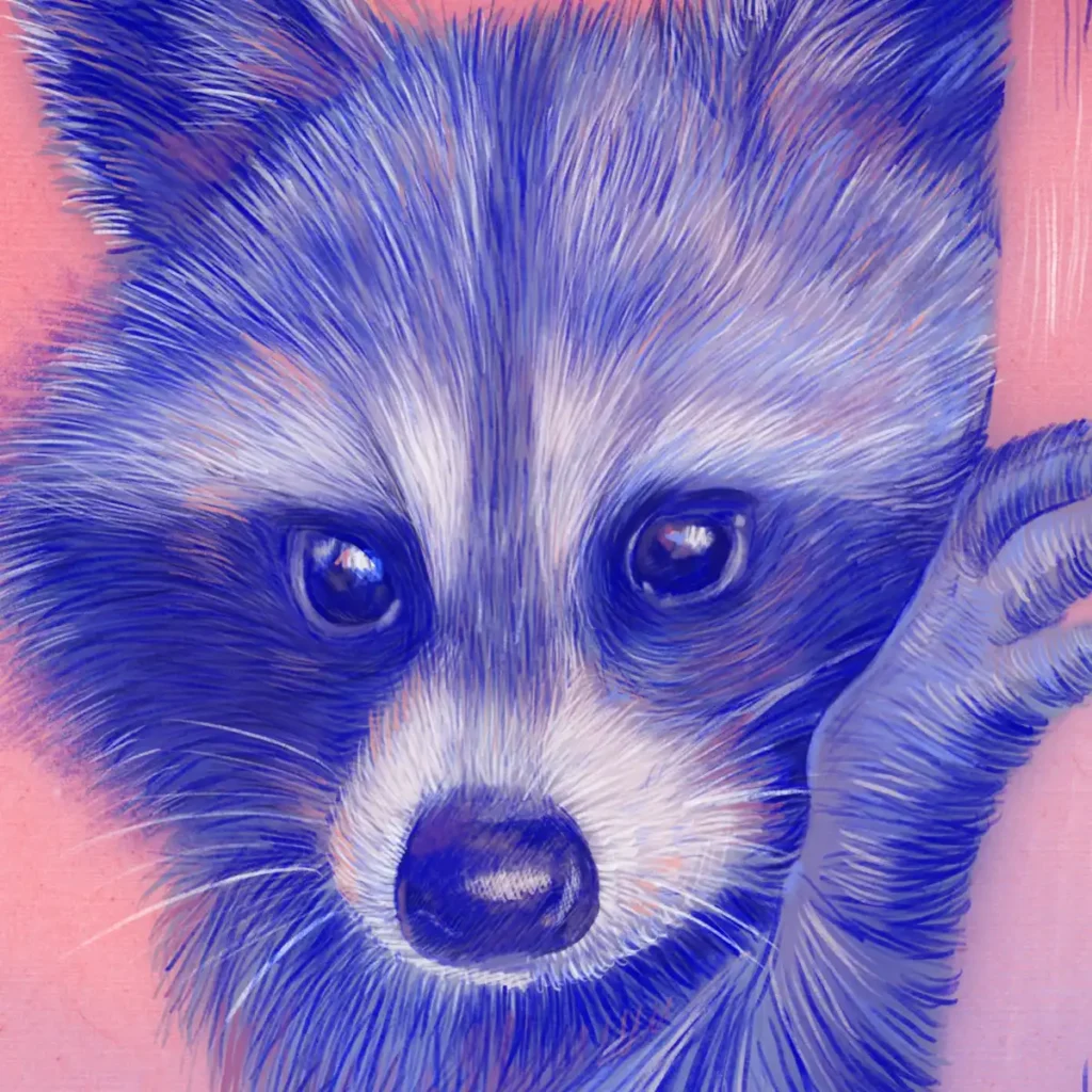 Raccoon, A3 - Tina Minor / print