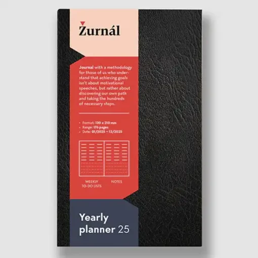 Žurnál: Yearly Planner 2025 / zápisník-diár