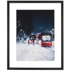 Električky na námesti SNP - Filip Izrael / fine art print