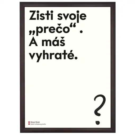 Začni otázkou prečo. A máš vyhraté - Poustr / letterpress grafika