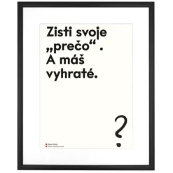 Začni otázkou prečo. A máš vyhraté - Poustr / letterpress grafika