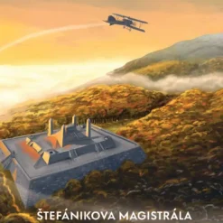 Štefániková magistrála - Poustr / sieťotlač grafika