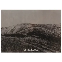 Veľká Fatra - Poustr / sieťotlač grafika