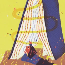 Dievča s knihou: Reading is Magic - Lucia Žatkuliaková / pohľadnica