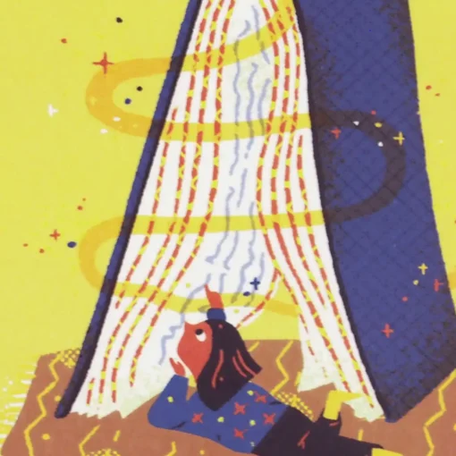 Dievča s knihou: Reading is Magic - Lucia Žatkuliaková / pohľadnica