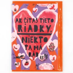 Keď čítaš tieto riadky, niekto ťa ma rád - Lenka Šturmankinová / darčeková karta