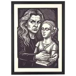 To je moje! – prcART, A3 / linorytová grafika