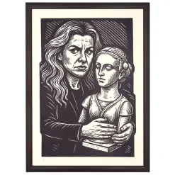 To je moje! – prcART, A3 / linorytová grafika
